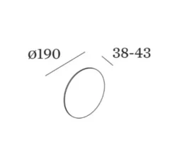 Applique murale, Miles 2.0 Round, cuivre, LED, dim, 2700K, 530 lm, L19cm, H19cm - Wever&Ducré