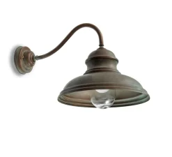 Applique murale, Mill 1590, Cuivre laiton vieilli, IP44, L50cm, H31cm - Moretti Luce