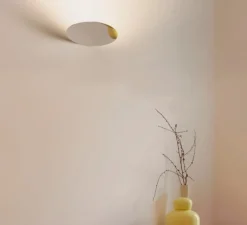 Applique murale, Millimetro, argent, LED, dim, 2700K, 1427 lm, Ø25cm, H3cm - Luceplan