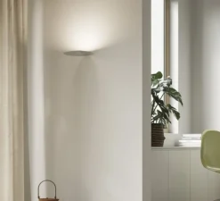 Applique murale, Millimetro, argent, LED, dim, 2700K, 1427 lm, Ø25cm, H3cm - Luceplan