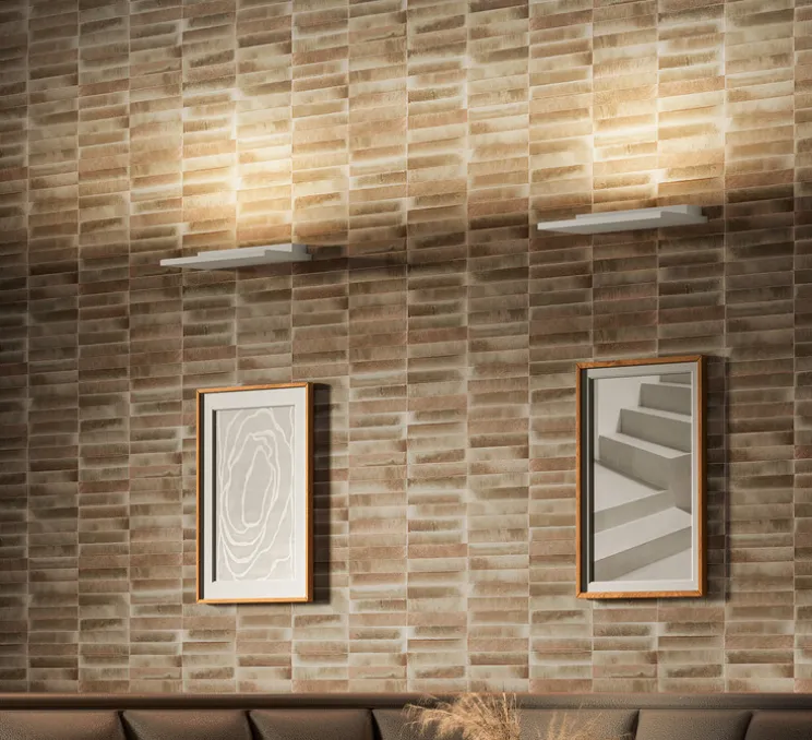 Applique murale, Minus, blanc, LED, 2700K, 2500 lm, L28cm, H12cm - Lumen Center Italia