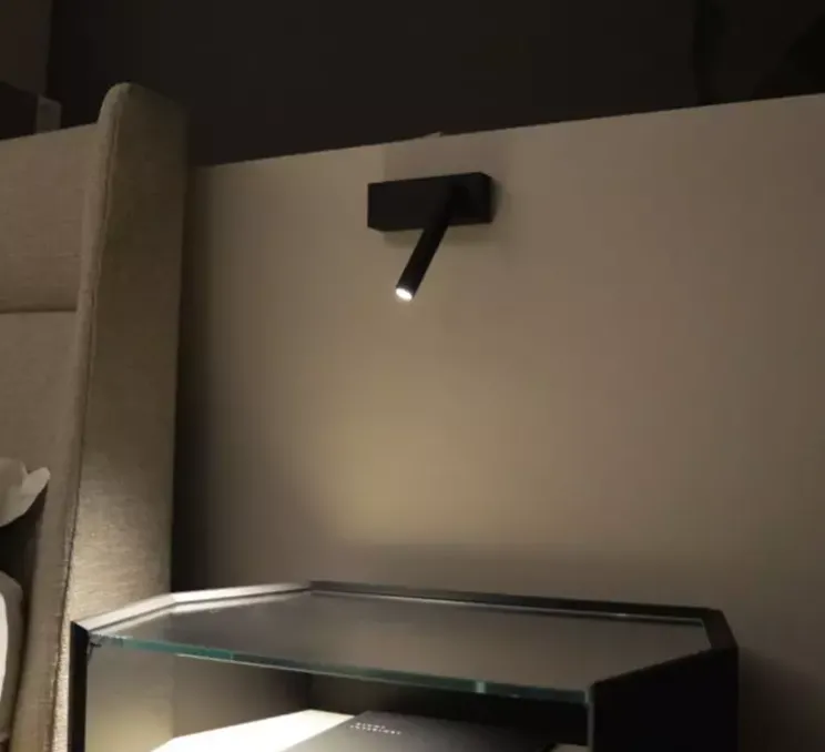 Applique murale, Mira Switch, avec interrupteur, noir mat, LED, 2700K, 327lm, L16,5cm, H16,5cm - Davide Groppi