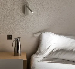 Applique murale, Mira Switch, avec interrupteur, blanc mat, LED, 2700K, 352lm, L15,2cm, H18,1cm - Davide Groppi