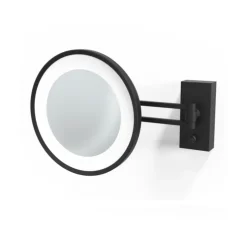 Applique murale, miroir, X5, noir, mat, LED, 4000k, 1020lm, L29cm, H22cm - Decor walther
