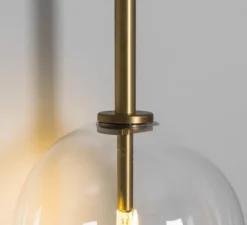 Applique murale, Miron , laiton brossé, L15cm, H75cm - Schwung