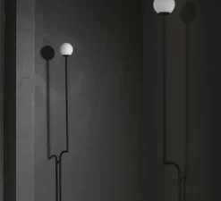 Applique murale, Mobil 150, noir, Ø14cm, H150cm - PHOLC