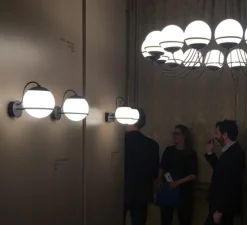 Applique murale, Model 237/1, noir, L14cm, H20,3cm - Astep