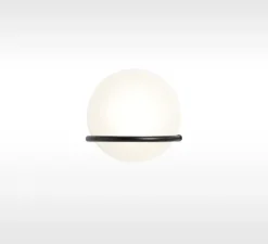 Applique murale, Model 237/1, noir, L14cm, H20,3cm - Astep