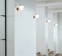 Applique murale, Model 238/1, sans interrupteur, champagne, L20cm, H21cm - Astep