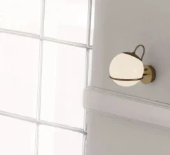 Applique murale, Model 238/1, sans interrupteur, champagne, L20cm, H21cm - Astep