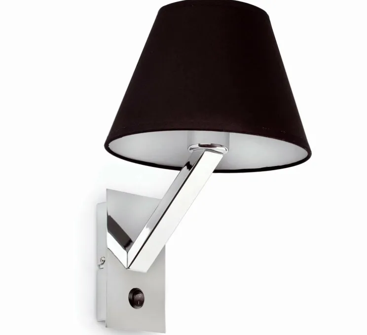 Applique murale, MOMA-2, noir, L22cm, H35cm - Faro