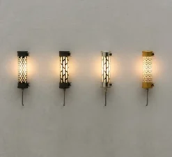 Applique murale, Monceau Nano, noir, E14, 2700K, IP66, Ø7cm, H27cm - Sammode