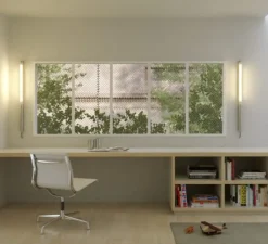 Applique murale, Mondrian, inox, dimmable, 2700K, 500lm, LED, Ø4cm, H100cm, IP68, - SAMMODE