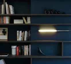 Applique murale, Mondrian, inox, dimmable, 2700K, 500lm, LED, Ø4cm, H100cm, IP68, - SAMMODE