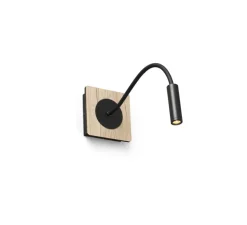 Applique murale, Mood, bois, blanc, LED, 3000K, 105lm, L38,5cm, H13cm - Faro