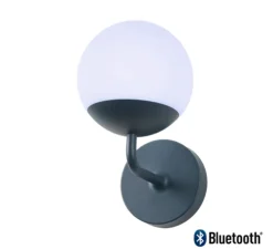 Applique murale, Mooon!, bleu acapulco, IP54, LED, dim, 2700K à 6000K, 400 lm, L15cm, H25,4cm - Fermob