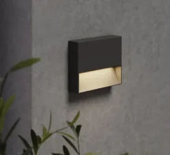 Applique murale, Mori 140, noir texturé, IP65, LED, 3000K, 122 lm, L14cm, H11,3cm - Astro