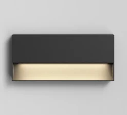 Applique murale, Mori 250, noir texturé, IP65, LED, 3000K, 214 lm, L25cm, H11,3cm - Astro