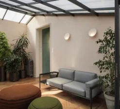 Applique murale, Musa Mural, blanc, LED, dim, 2700K, 449 lm, L26cm, H26cm - Vibia