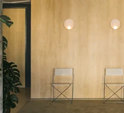 Applique murale, Musa Mural, rose, LED, dim, 2700K, 449 lm, L26cm, H26cm - Vibia