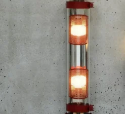 Applique murale, Musset GR, rouge, IP67, L51,9cm, H12,3cm - sammode