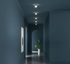 Applique murale, NABILA-552.41, chrome, noir, Ø12cm, P13m - Tooy