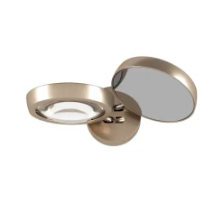 Applique murale, Nautilus Double, champagne, LED, 2700K, 1990 lm, L28,5cm, H6cm - Lodes