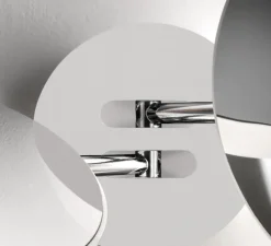 Applique murale, Nautilus Double, blanc mat, LED, 2700K, 1990 lm, L28,5cm, H6cm - Lodes