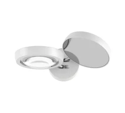 Applique murale, Nautilus Double, blanc mat, LED, 2700K, 1990 lm, L28,5cm, H6cm - Lodes