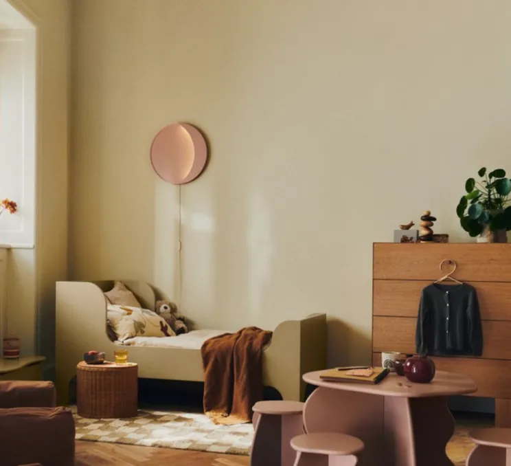 Applique murale, Neba, Rose, LED, dim, 2500K, 350 lm, Ø45,5cm, H3cm-Ferm Living