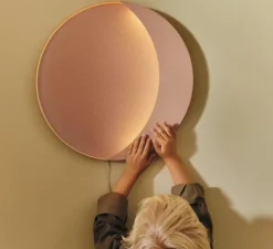 Applique murale, Neba, Rose, LED, dim, 2500K, 350 lm, Ø45,5cm, H3cm-Ferm Living