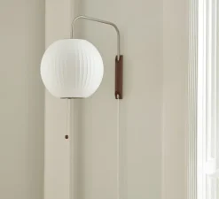 Applique murale, Nelson Ball wall sconce S, avec câble, blanc cassé, L32,5cm, H42,5cm - HAY