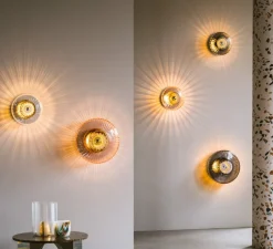 Applique murale, New Wave Optic, transparent, Ø26cm, P15cm - Design By Us