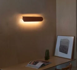 Applique murale, Novo 500, terracotta, LED, 2700K, 610 lm, L50cm, H10,8cm - Faro
