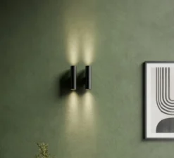 Applique murale, Nude Up/Down 70 2x, noir, Ø7cm, H28,7cm - Modular