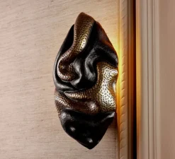 Applique murale, Nuno, laiton vintage, bronze, L17cm, H30cm - Eichholtz