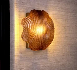 Applique murale, Nuria, laiton vintage, verre , L28cm, H28cm - Eichholtz