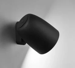 Applique murale, Nut A/01 Outdoor, noir texturé, IP66, LED, dim, 2700K, 950 lm, Ø15,5cm, H13,5cm - Bover