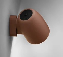 Applique murale, Nut A/01 Outdoor, terracotta, IP66, LED, dim, 2700K, 950 lm, Ø15,5cm, H13,5cm - Bover