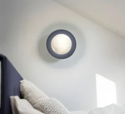 Applique murale, Nuvole Rapide, bleu nuit, LED, dim, 3000K, 2350 lm, Ø36cm, H22cm - OliveLab