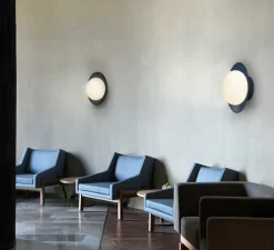 Applique murale, Nuvole Rapide, bleu nuit, LED, dim, 3000K, 2350 lm, Ø36cm, H22cm - OliveLab