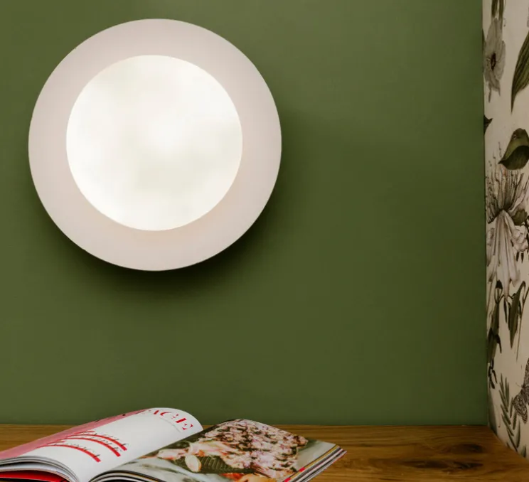 Applique murale, Nuvole Rapide, beige, LED, dim, 3000K, 2350 lm, Ø36cm, H22cm - OliveLab