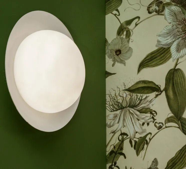 Applique murale, Nuvole Rapide, beige, LED, dim, 3000K, 2350 lm, Ø36cm, H22cm - OliveLab