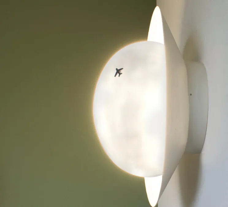 Applique murale, Nuvole Rapide, beige, LED, dim, 3000K, 2350 lm, Ø36cm, H22cm - OliveLab