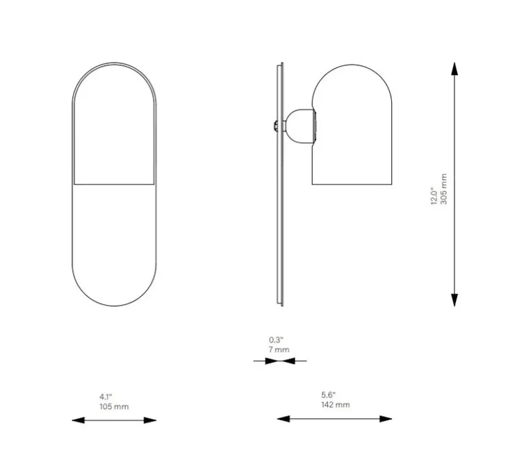 Applique murale, Odyssey Kyoto Medium, noir et or, L10,5cm, H30,5cm - Schwung