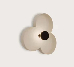 Applique murale, Oket, blanc & noir, LED, dim, 2700K, 270 lm, L50cm, H50cm - Aromas del Campo