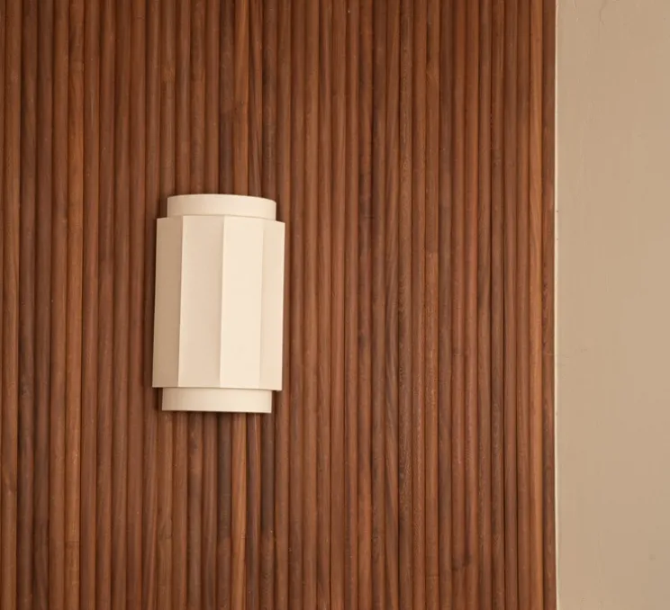 Applique murale, Okla, écru coton, L24cm, H38cm - Simone & Marcel