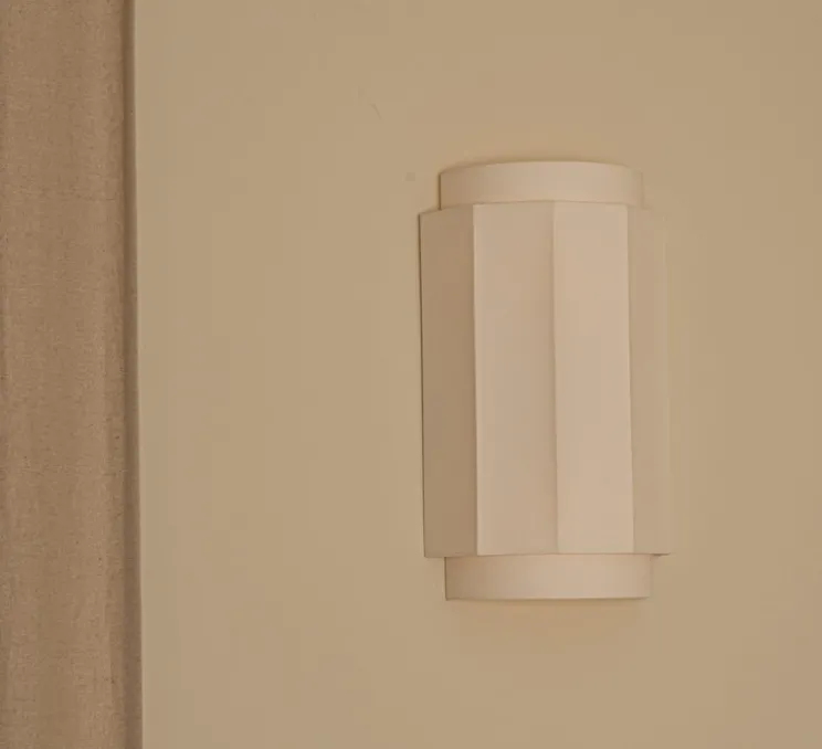 Applique murale, Okla, écru coton, L24cm, H38cm - Simone & Marcel