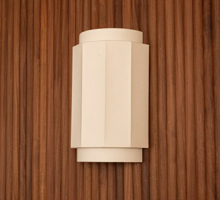 Applique murale, Okla, écru coton, L24cm, H38cm - Simone & Marcel