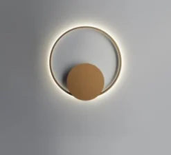 Applique murale, Olympic F45, bronze, LED, 3000k, 4475lm, Ø80cm, L5cm - Fabbian